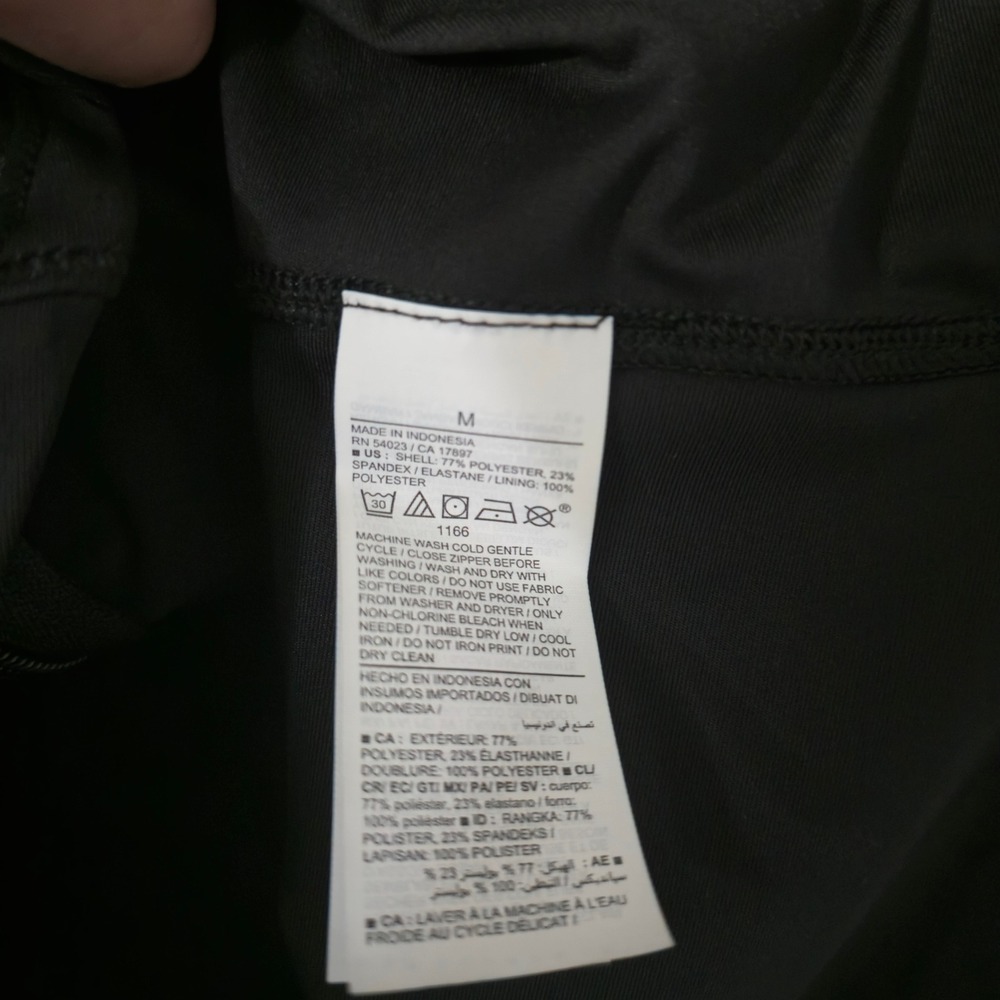 Old Navy Active Powersoft Go-Dry Full Zip Jacket Black Thumbholes Womens Medium - Picture 7 of 8